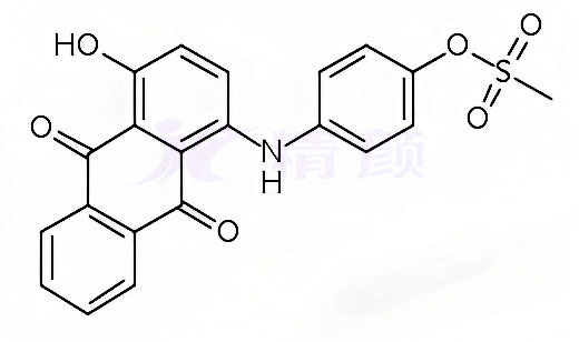 蒽醌染料分散紫57化學(xué)分子結(jié)構(gòu)圖